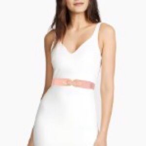 NWT Navy Blue Elastic Cinch Belt | Gold Interlocking Buckle | Retro Waist Belt